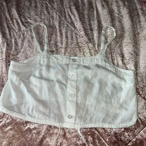 A new day white crop top